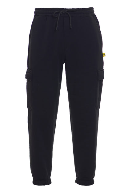 SUPERCULTURE POSER - Pantalone in felpa con tasconi  NERO