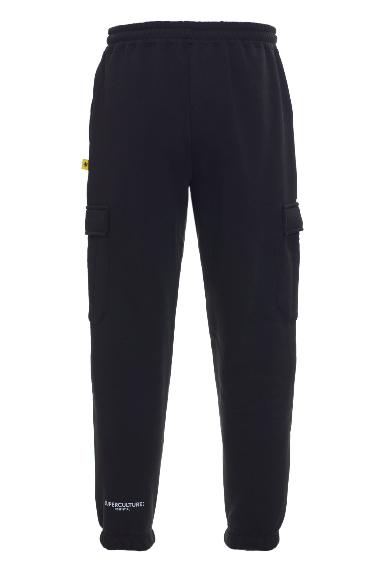 SUPERCULTURE POSER - Pantalone in felpa con tasconi  NERO