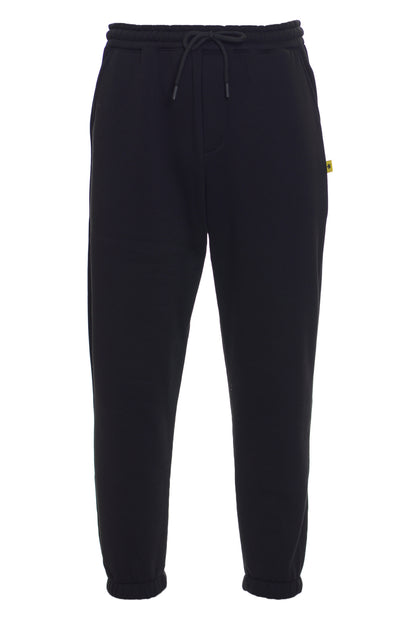 SUPERCULTURE JOG - Pantalone in felpa con elastico alla caviglia NERO