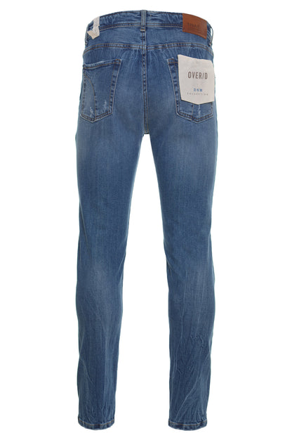 Jeans Over/D Cotone Blu