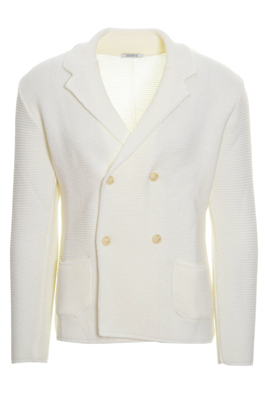 Cardigan Over/D Bianco